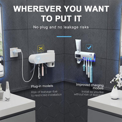 🦷Wall-Mounted UV Toothbrush Sanitizer & Holder✨